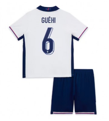 Lacne Dětský Futbalové dres Anglicko Marc Guehi #6 ME 2024 Krátky Rukáv - Domáci (+ trenírky)